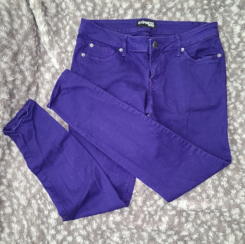 Plum color jeans